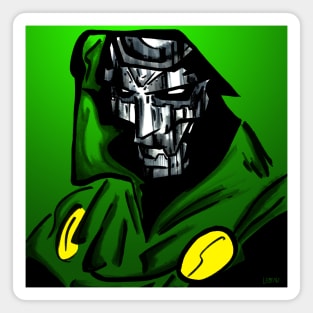 the doctor doom in secret wars with fantastic four Magnet